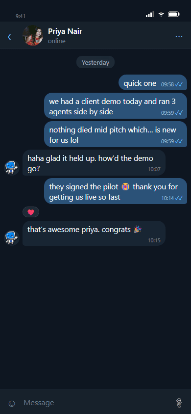 Customer feedback: Telegram, 2 / 50