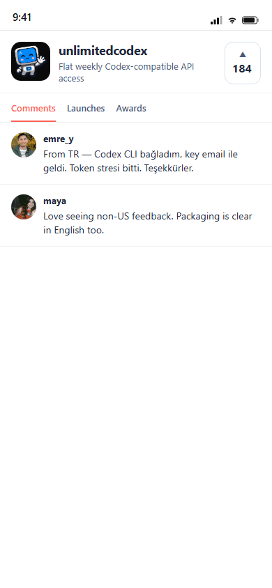 Customer feedback: Product Hunt, 35 / 50